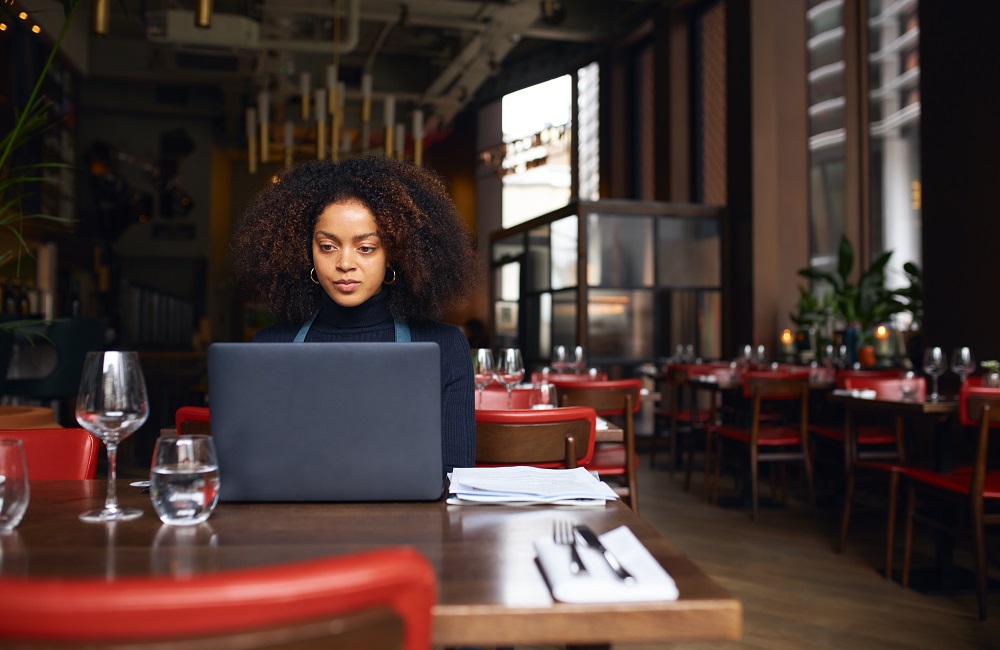 Woman on laptop