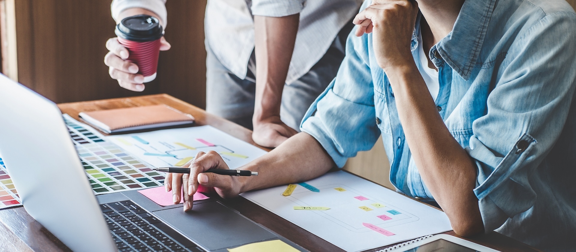 Team of Creative Web/Graphic Designer planning