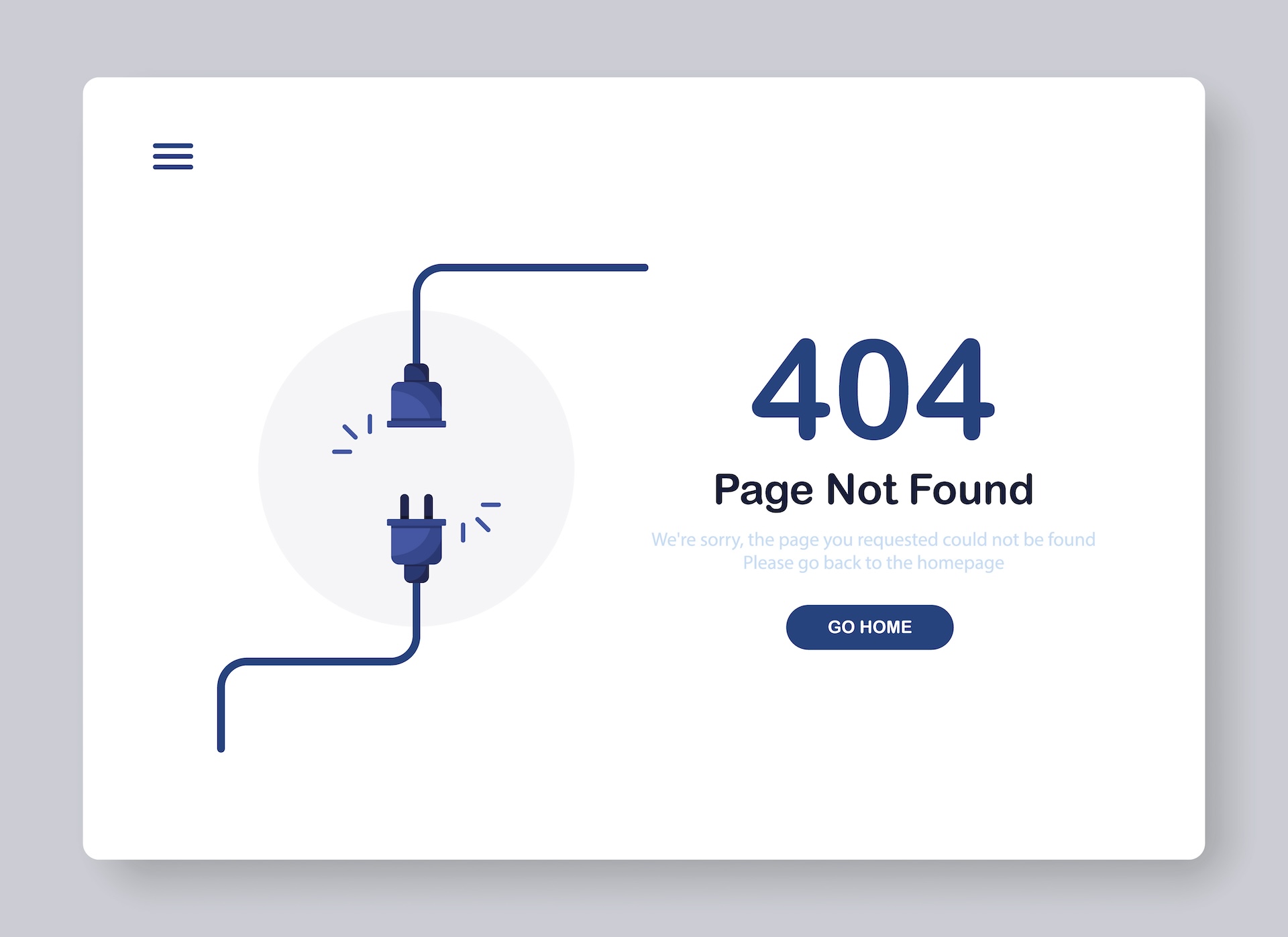 404 error page not found banner