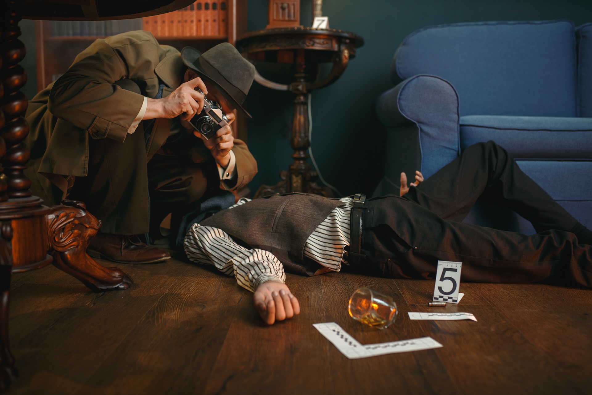 murder mystery birthday celebration idea