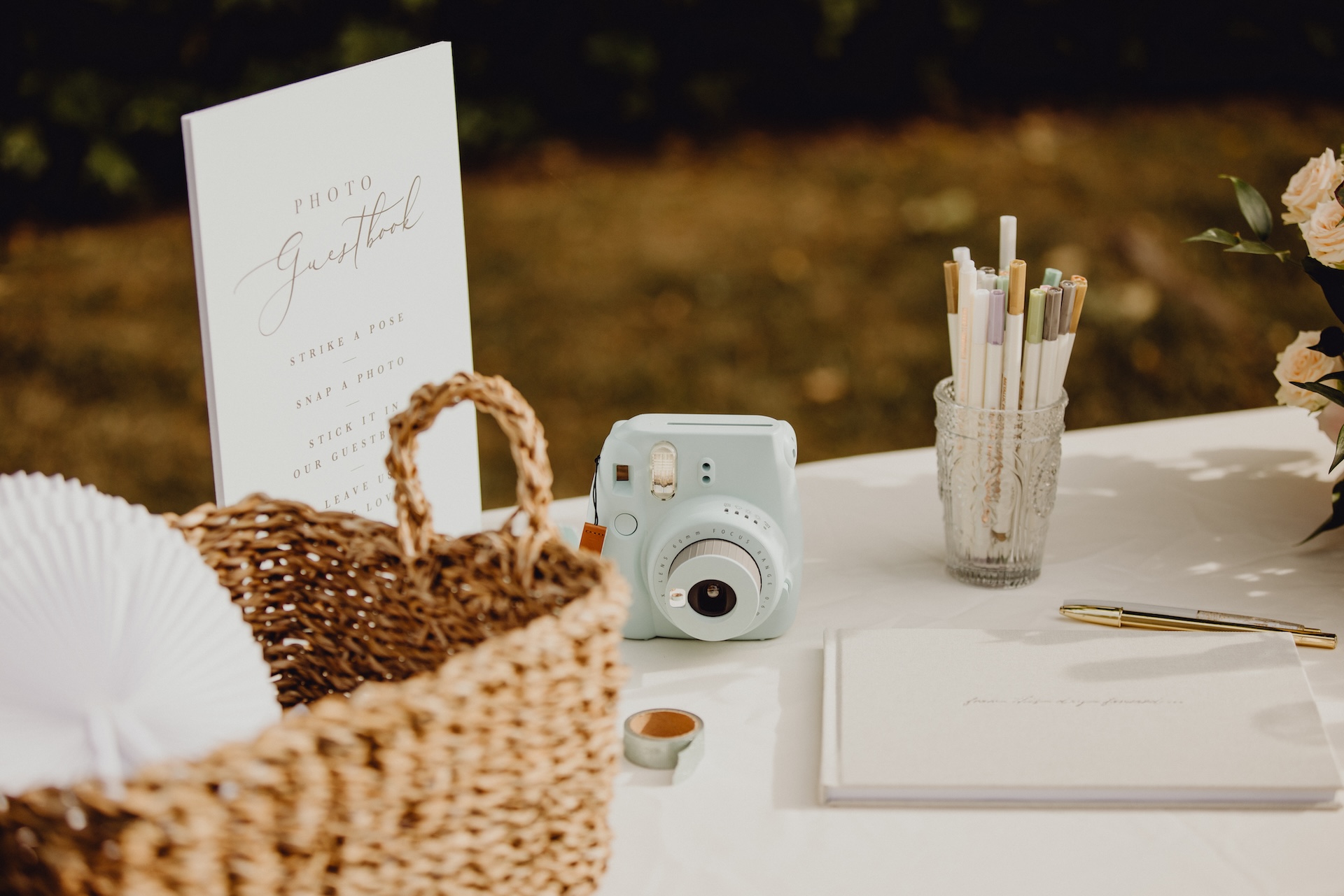 Photo guestbook for a birthday celebration