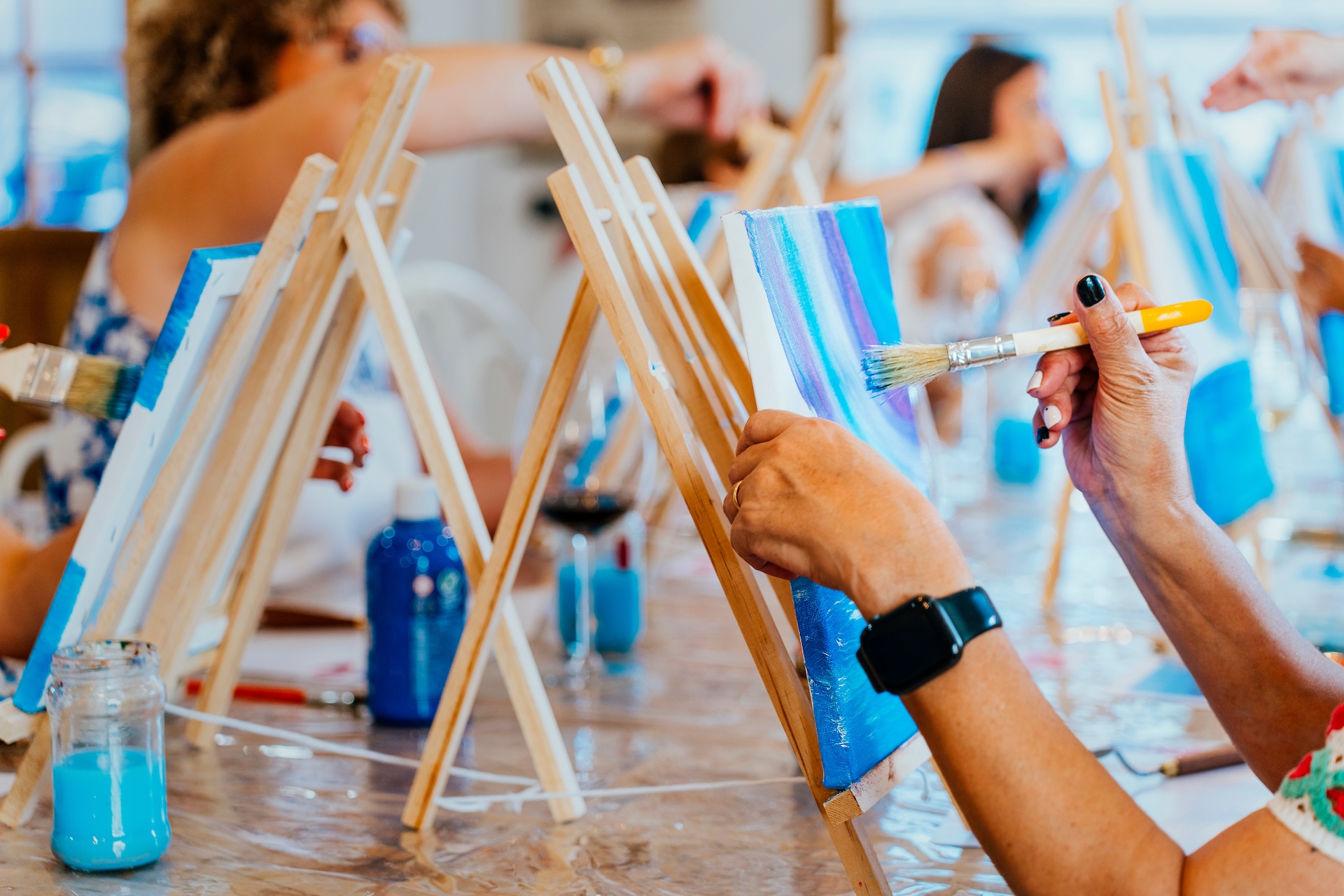 painting party birthday celebration ideas