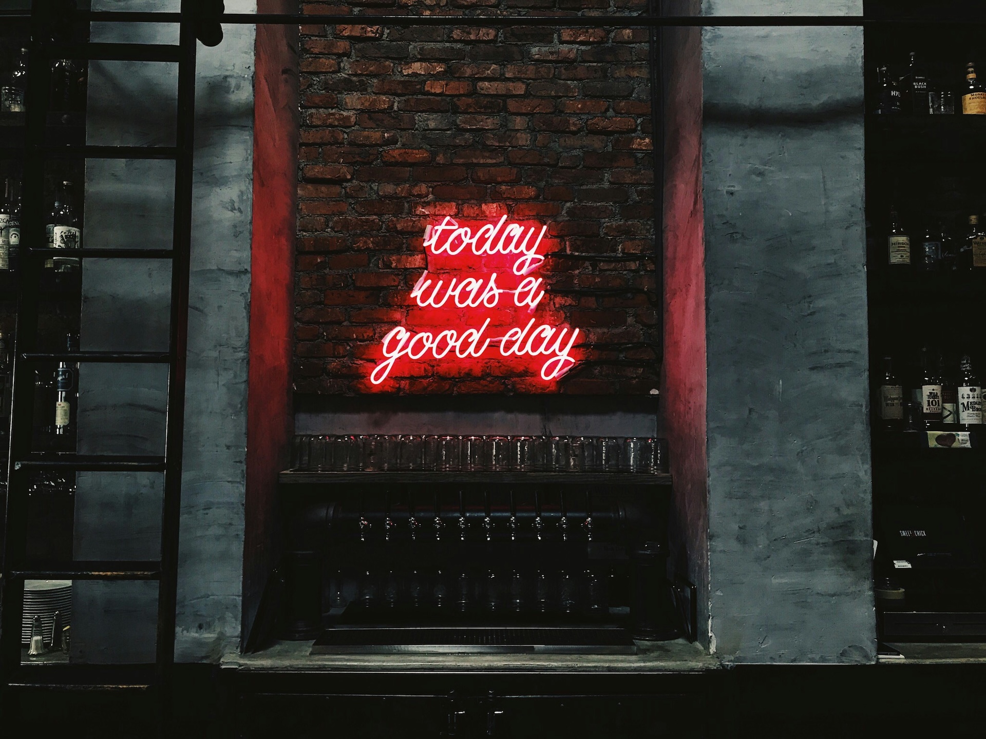 today was a good day led signage
