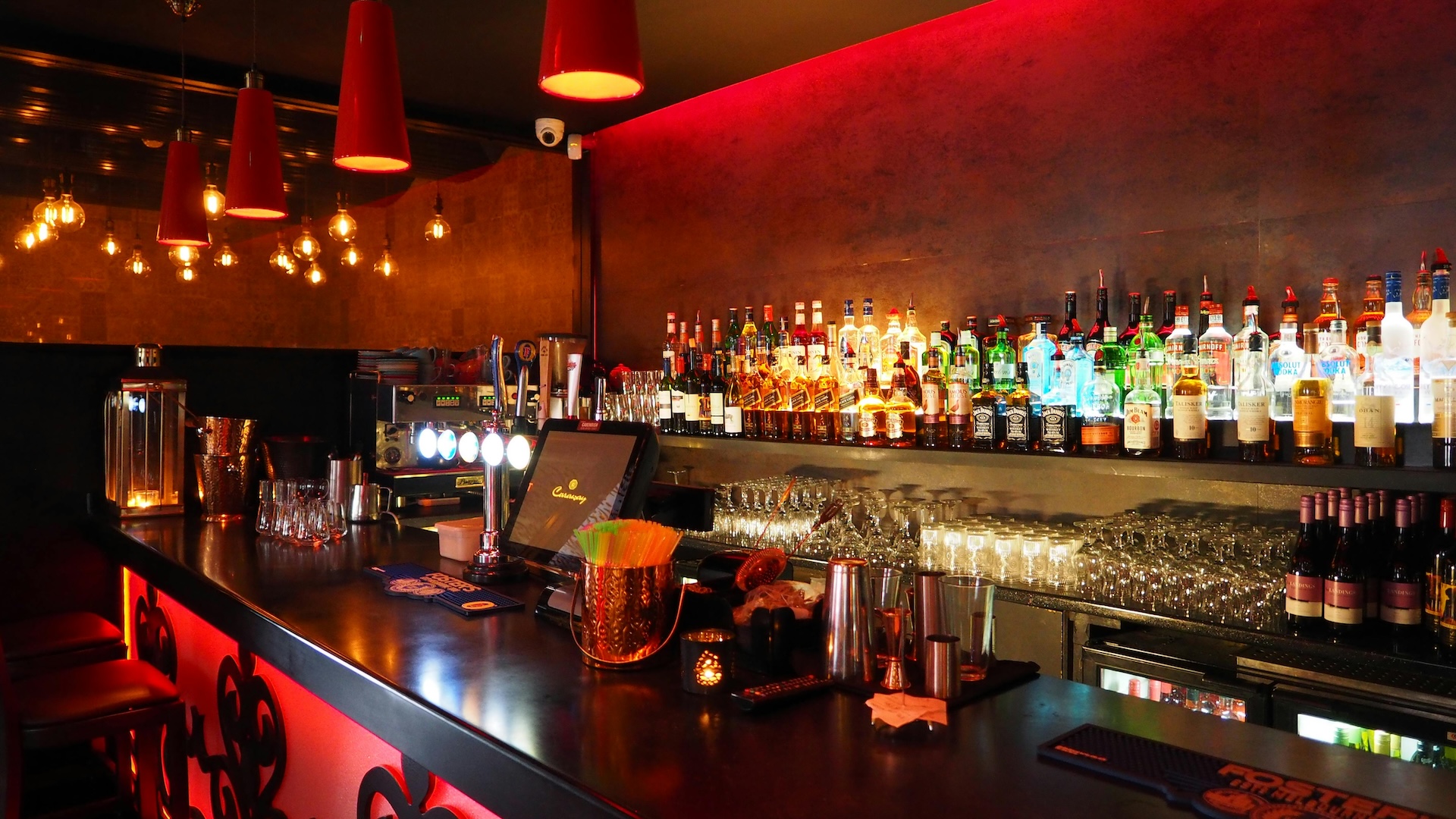 futuristic bar