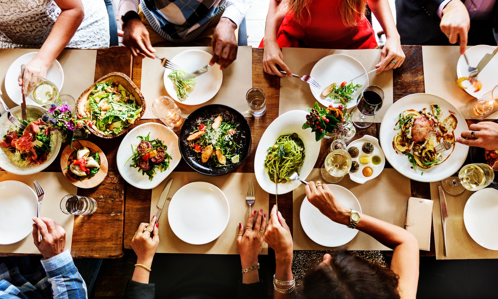 shared meal as part of a celebration of life service