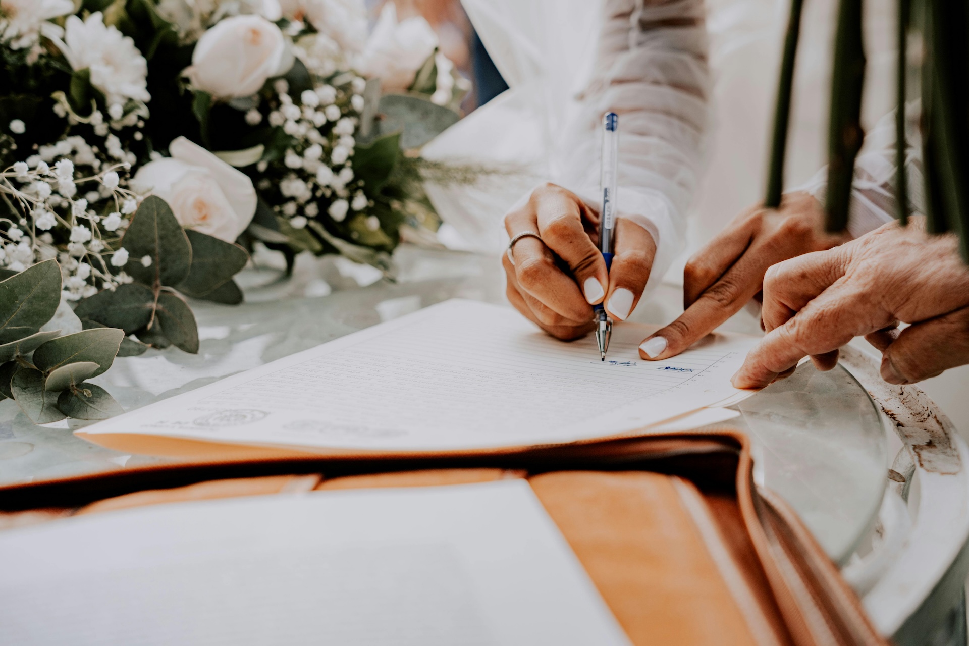 wedding writing